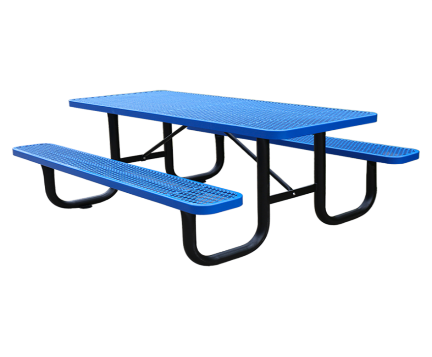 Metal Rectangular Table And Chair Set
