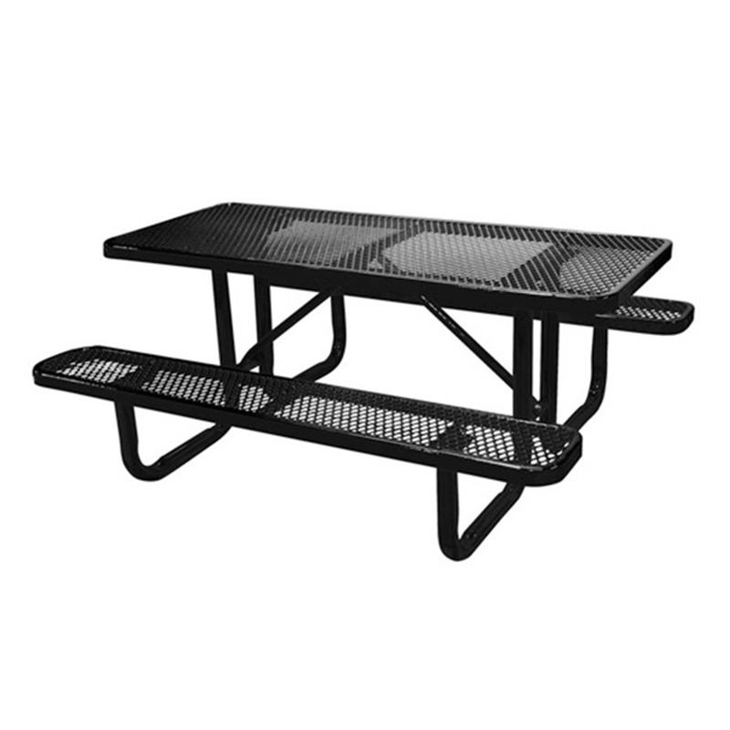 Metal Rectangular Table And Chair
