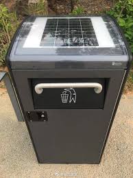 Lixeira inteligente de reciclagem de 120 litros