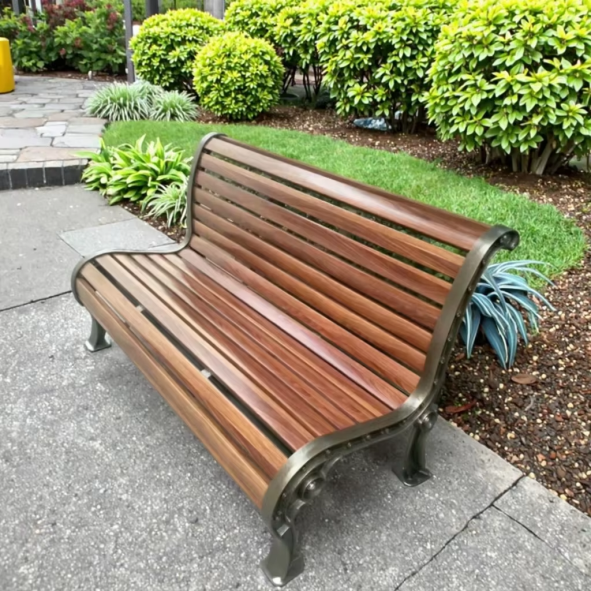Panca moderna da esterno per giardino