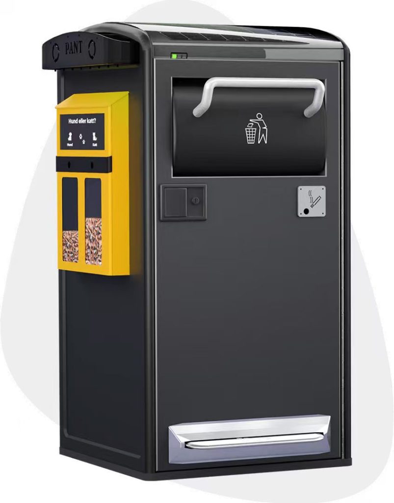 Detalhes da Caixa de Reciclagem Inteligente de 240L