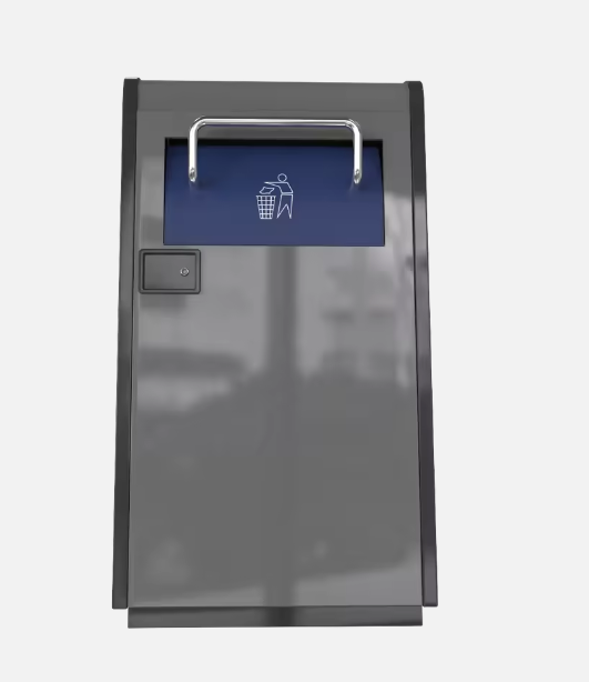 Lixeira inteligente pública de reciclagem de 120 litros