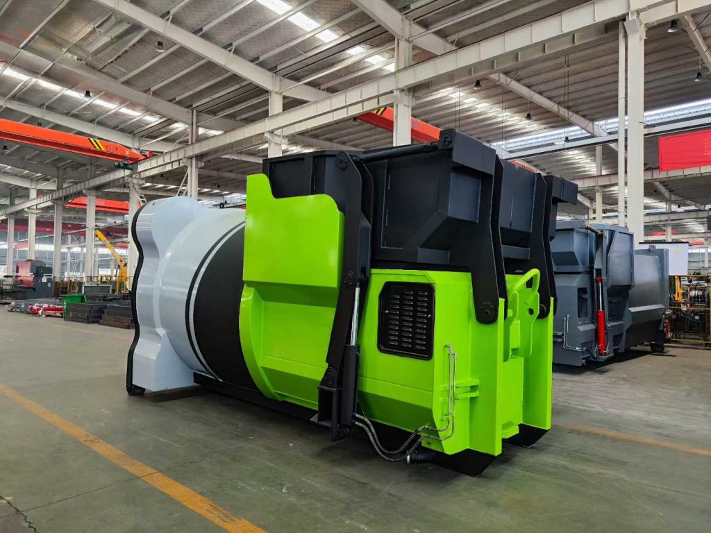 mobile waste compactor bin