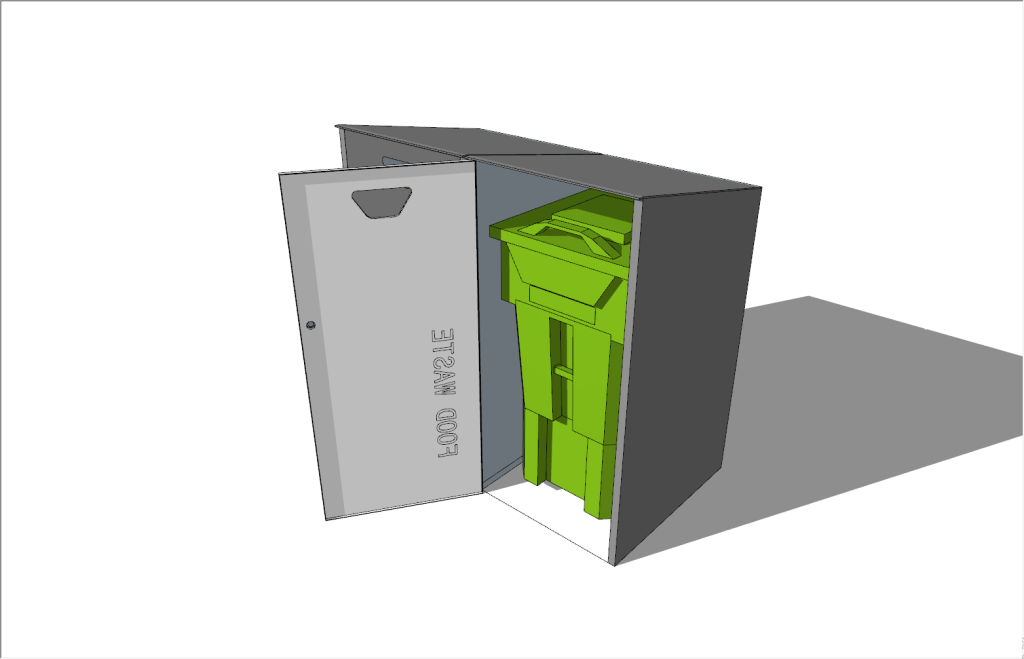 outdoor wheelie bin storage