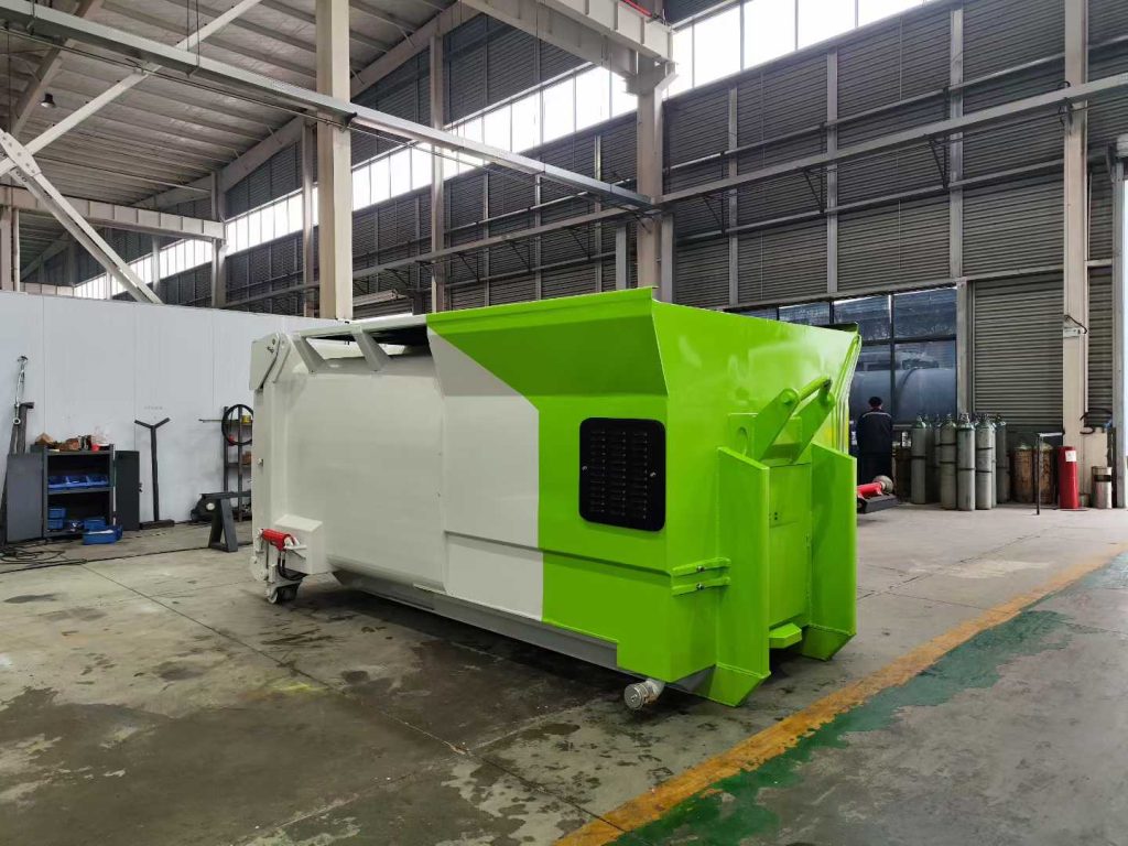 HD mobile garbage compactor bin factory