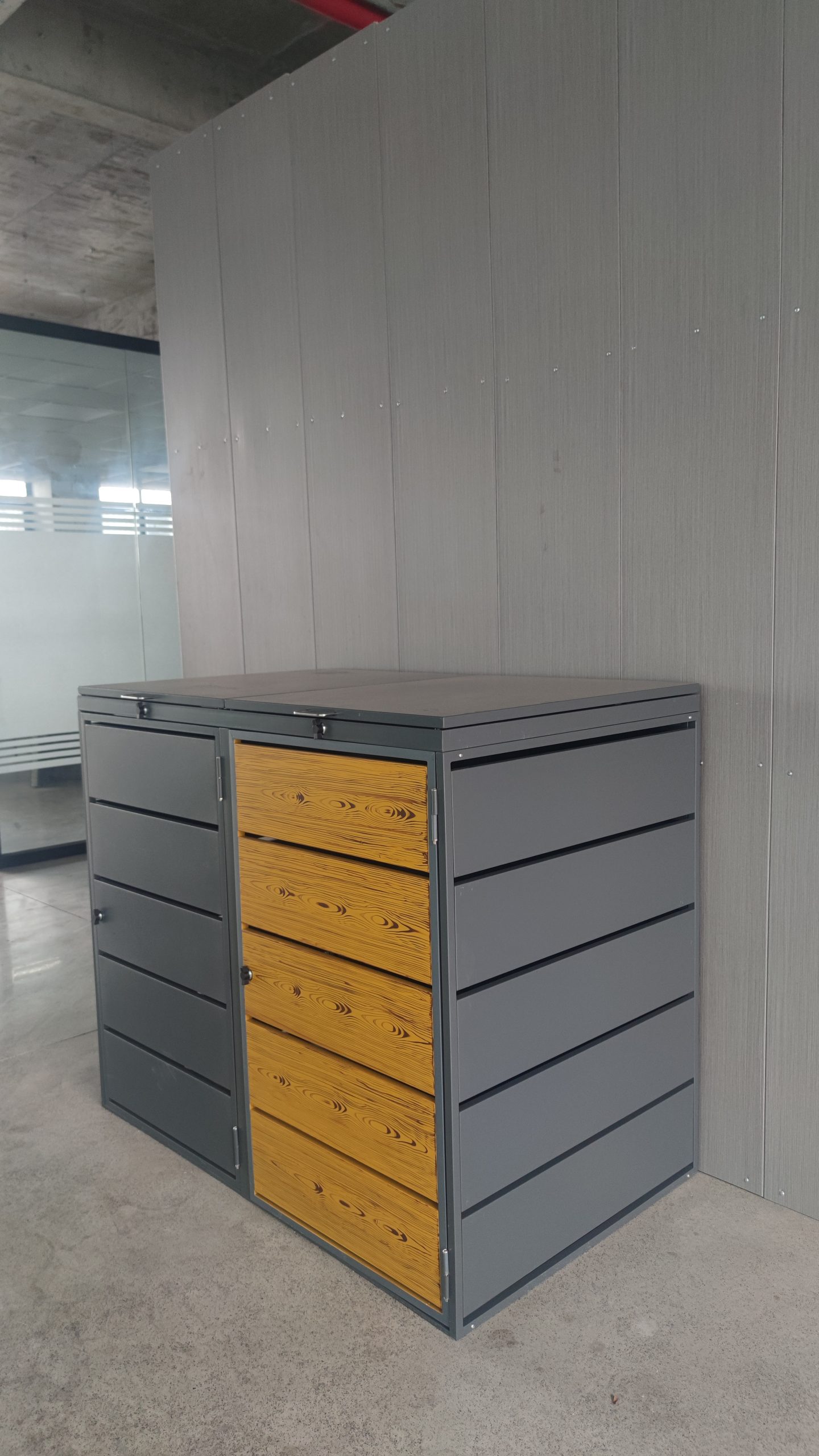 double wheelie bin storage