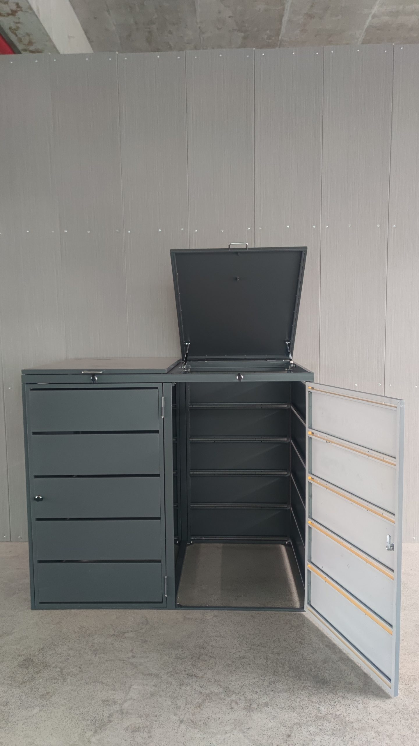 outdoor wheelie bin storage