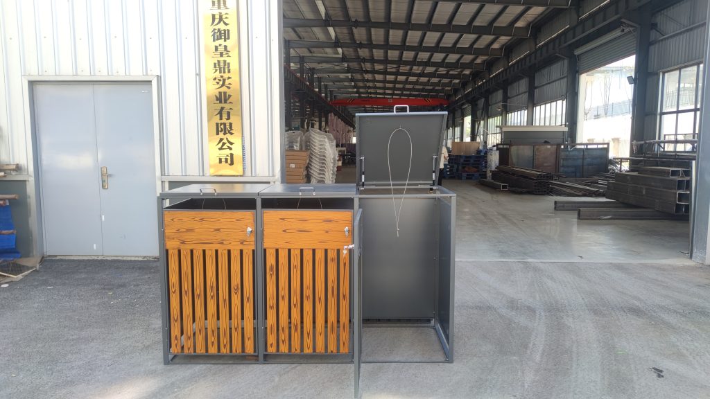 Public Metal Wheelie Bin Storage Details