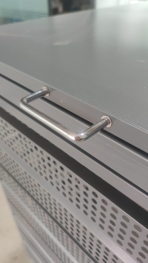 Single Metal Wheelie Bin Shed Detail