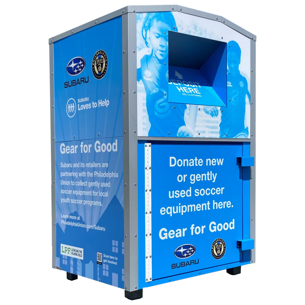 Clothes Drop Boxes Blue