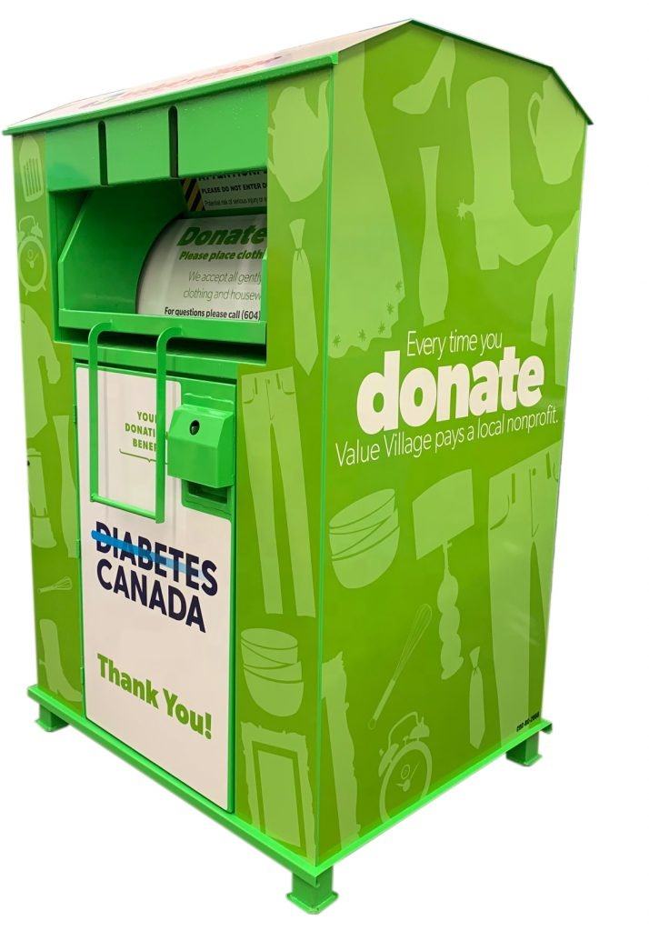 Green Clothes & Shoes Recycling Bin Details