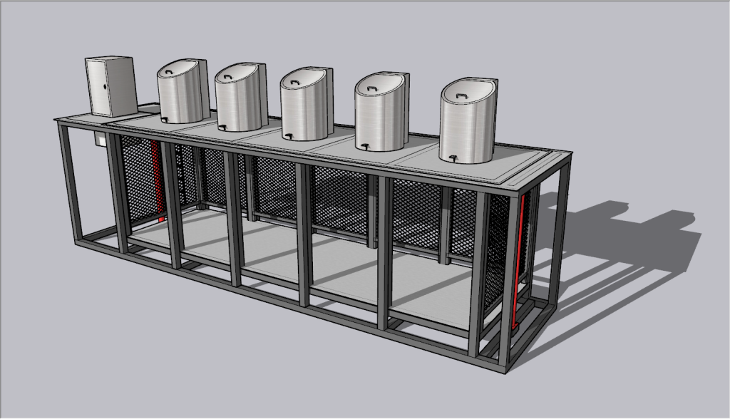 Underground Trash Containers in factory pic.