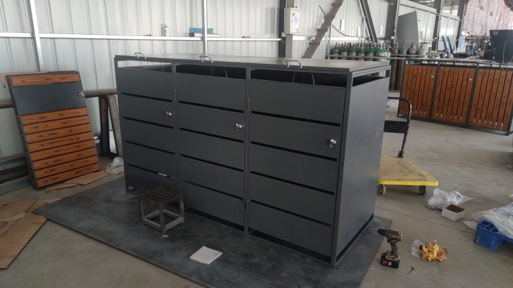 Metal Wheelie Bin Storage Details