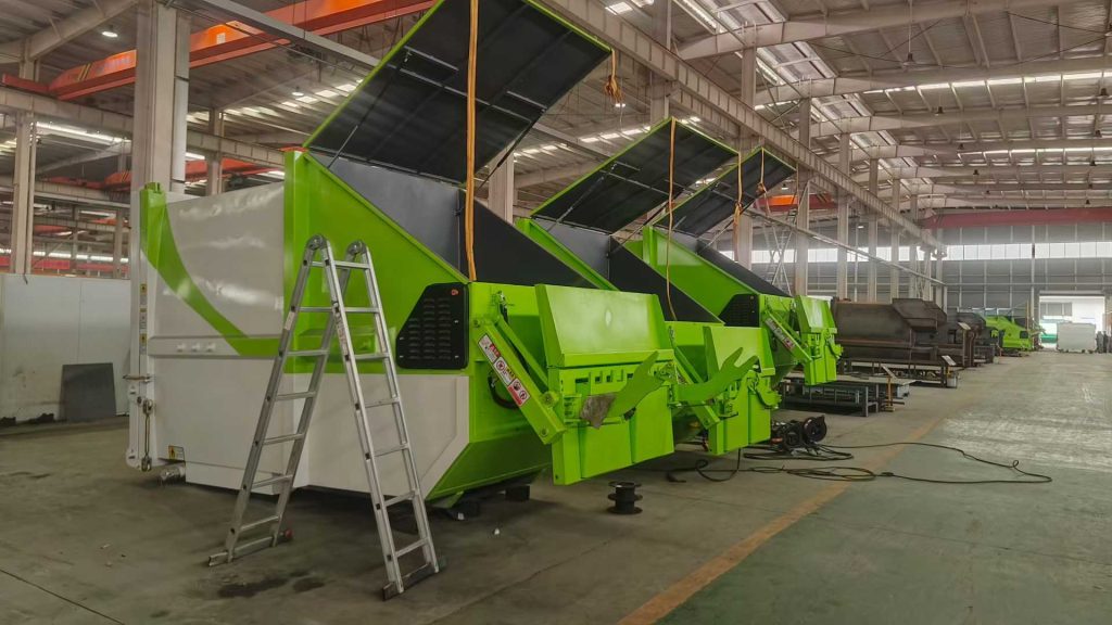 mobile garbage compactor bin