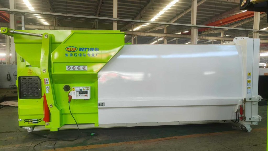commercial mobile dumpster compactor