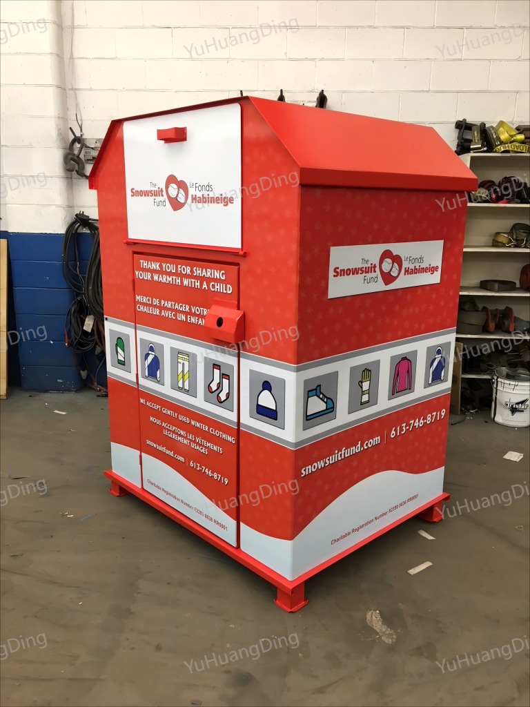 orange Textile Recycling Bins