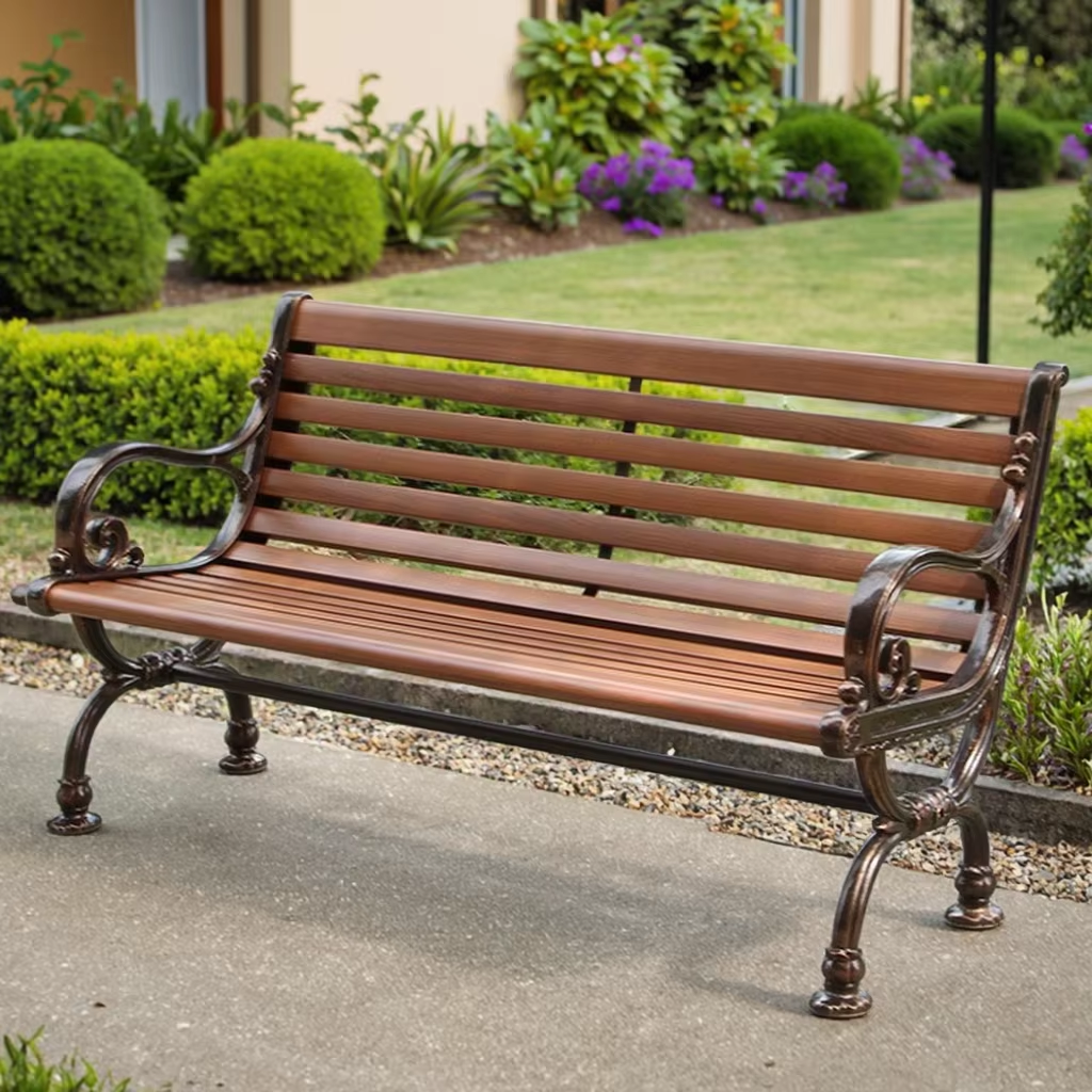 Commercial Fiberglass Outdoor Bench for public uses