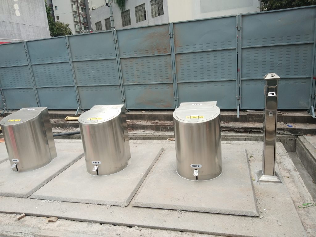 Inground Garbage Can Pic.