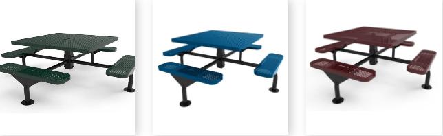 Metal Picnic Tables customize types