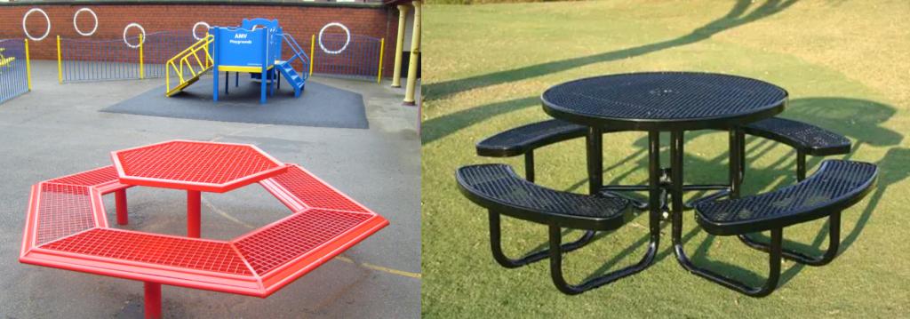 Picnic Table in Schools and Parks