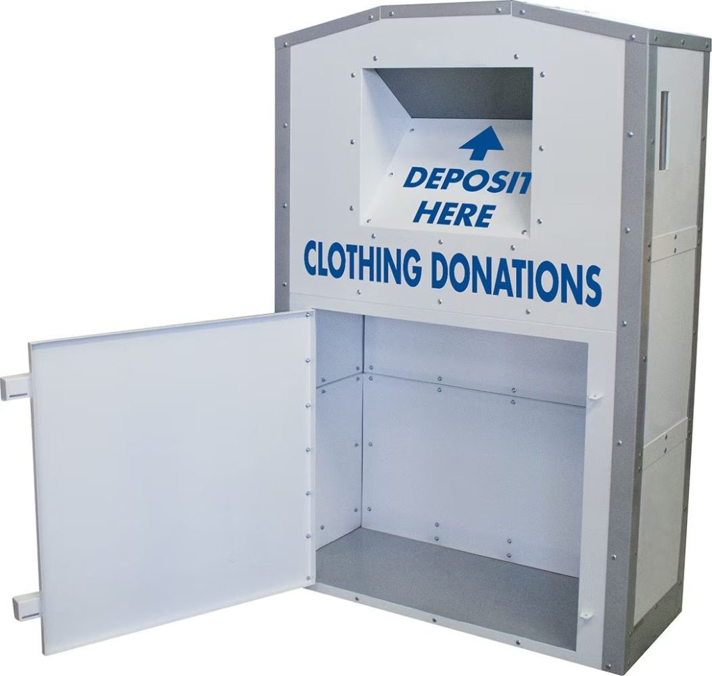 Clothing Donation Bin with Custom Branding
