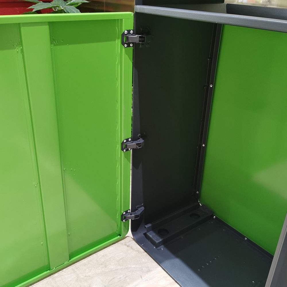 Color-Coded Freestanding Sorting Waste Bin details