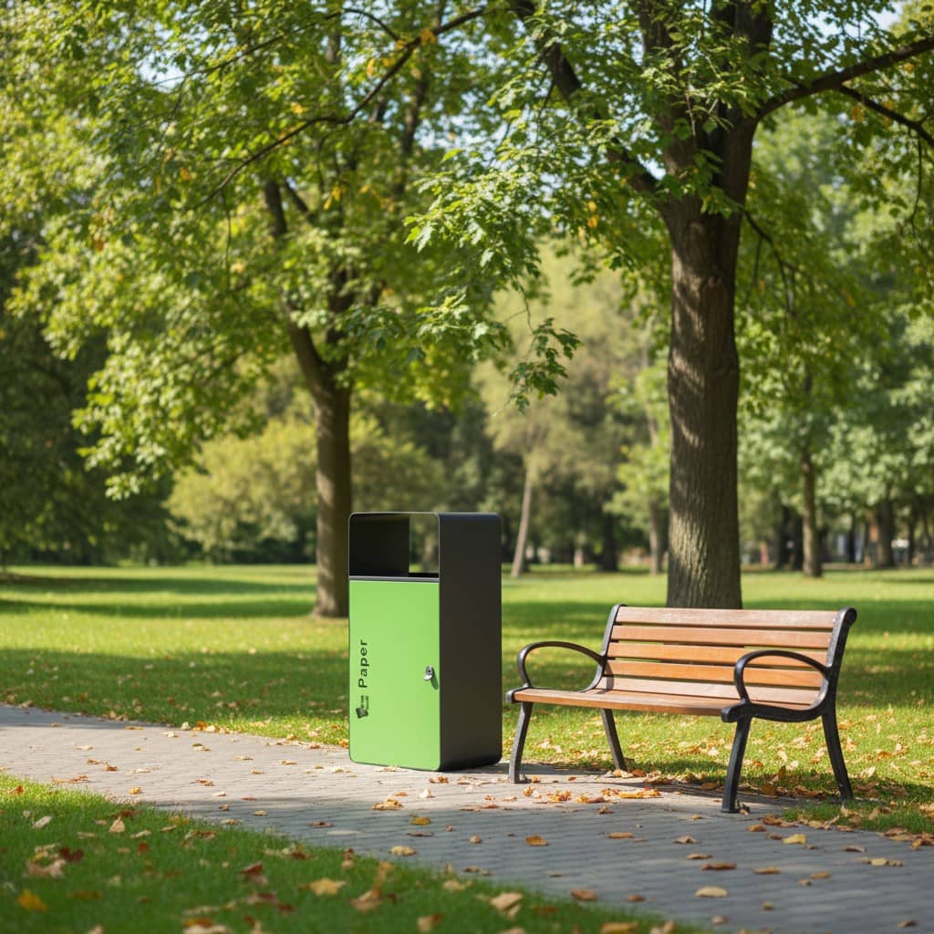 Color-Coded Freestanding Sorting Waste Bin