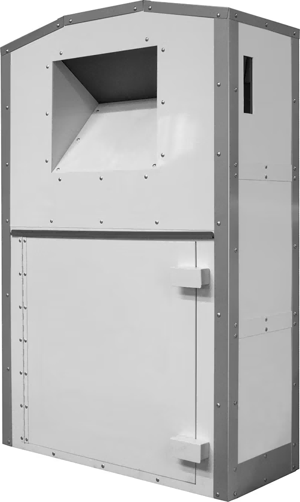 Galvanized Steel Clothing Donation Bin with Custom Branding