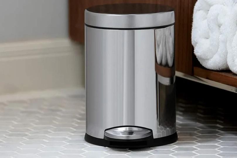 bathroom trash can