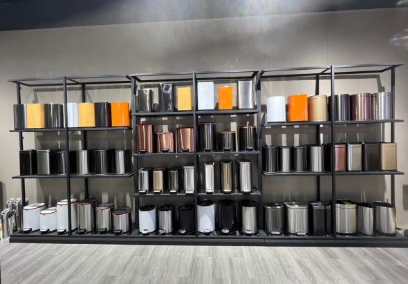 our full range of commercial restroom trash can products