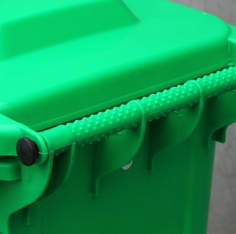 plastic trash can handle bracket repair