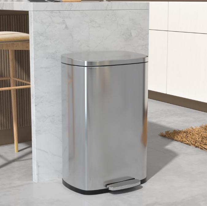 stainless steel indoor trash can for hotel