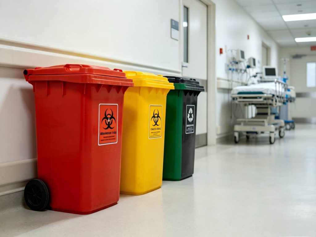 Trash Can Color for hospital