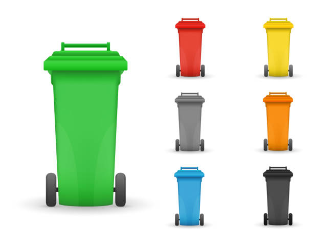 Virgin Plastic trash can