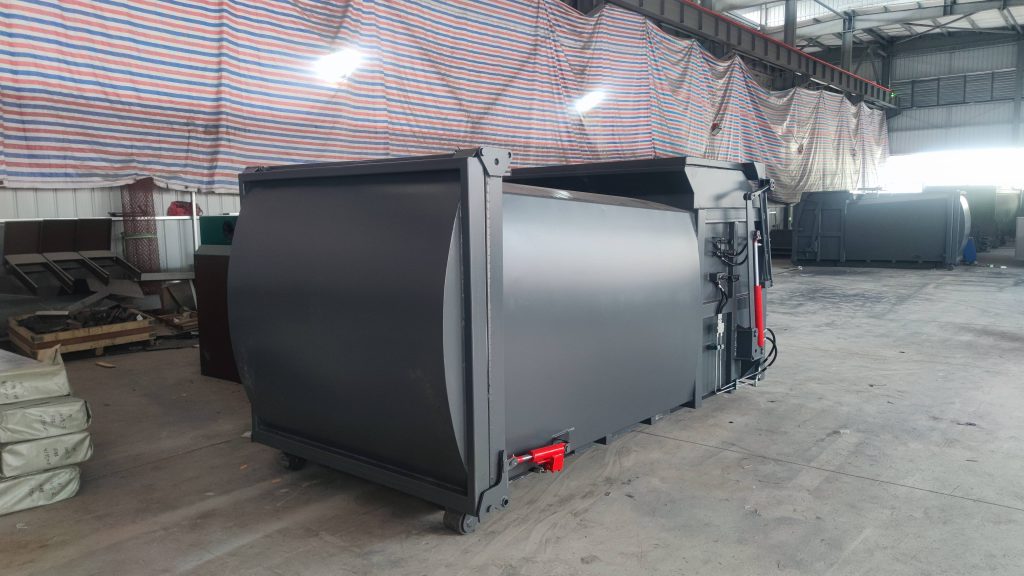 7m³ Mobile Copactor Garbage Bin (With Hopper)