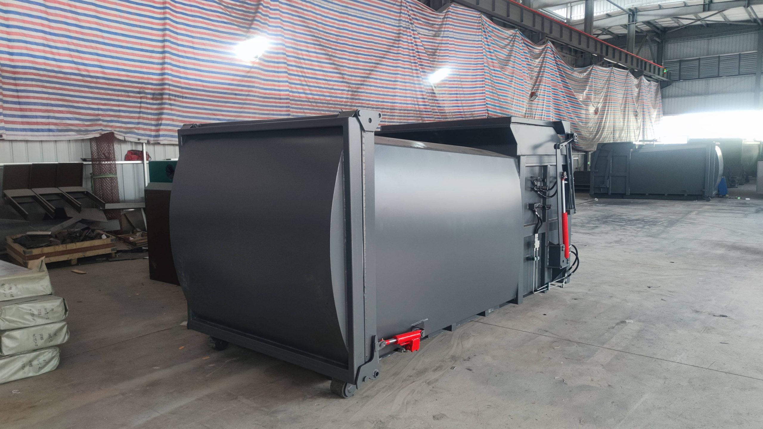 7m³ Mobile Copactor Garbage Bin (With Hopper)
