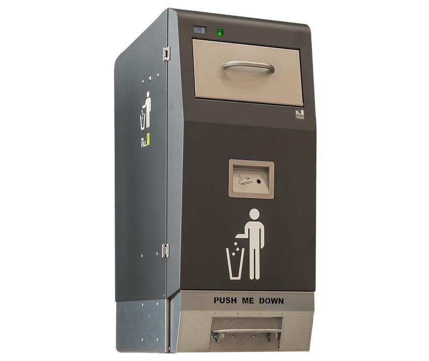 Smart trash recycling bin design
