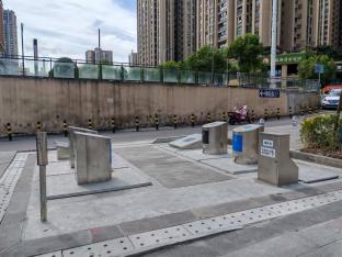 inground garbage cans
