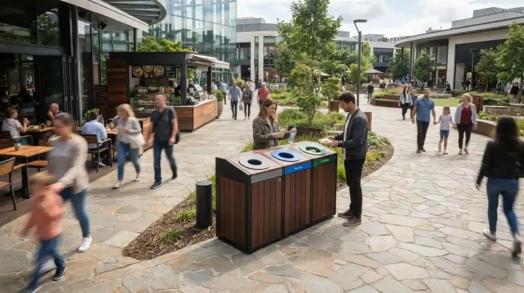 waste sorting station