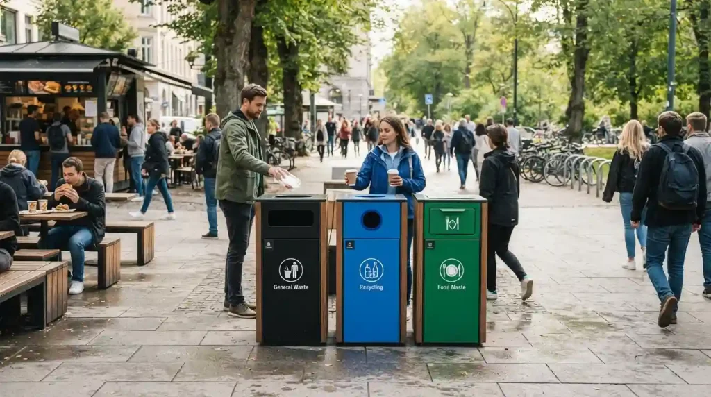 waste sorting station
