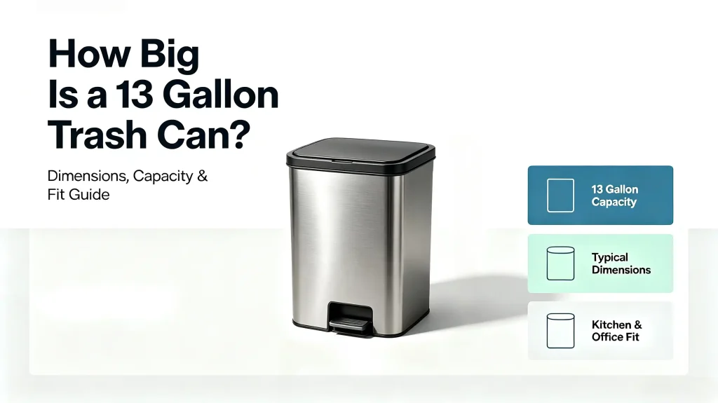 13 Gallon Trash Can Size