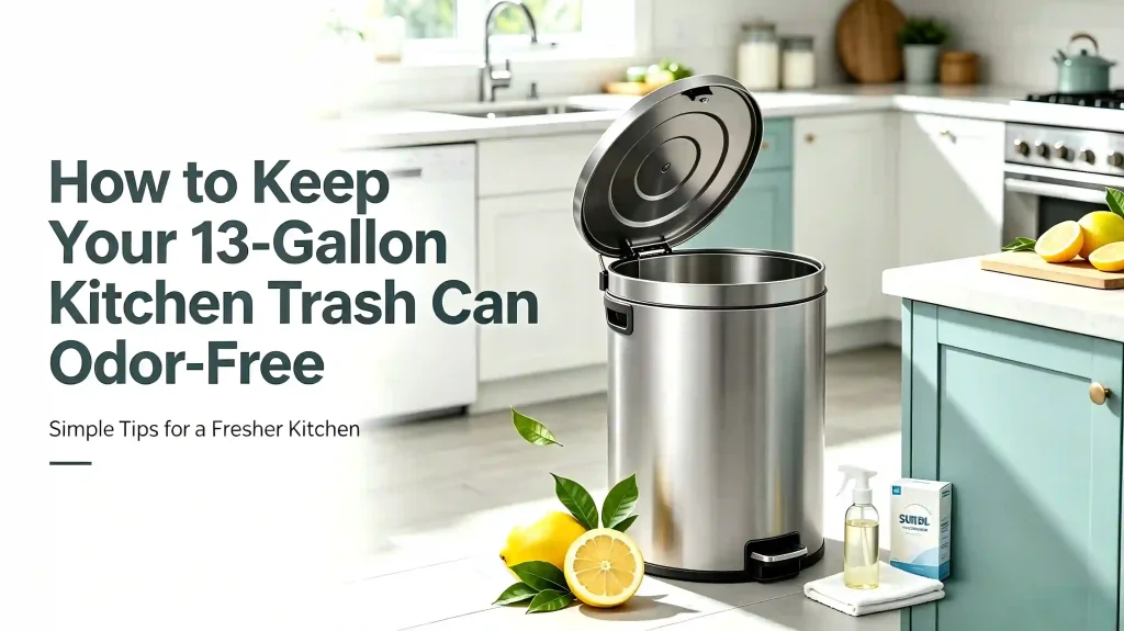 Keep 13-Gallon Kitchen Trash Can Odor-Free