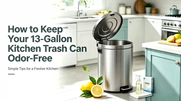 Keep 13-Gallon Kitchen Trash Can Odor-Free