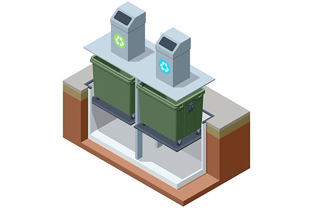inground trash can